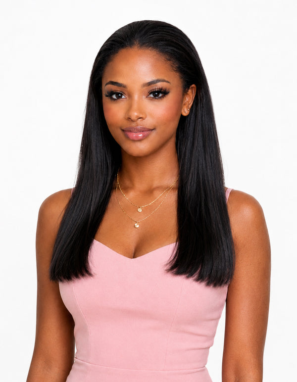 Flawless Remy Half Wig Unit Straight
